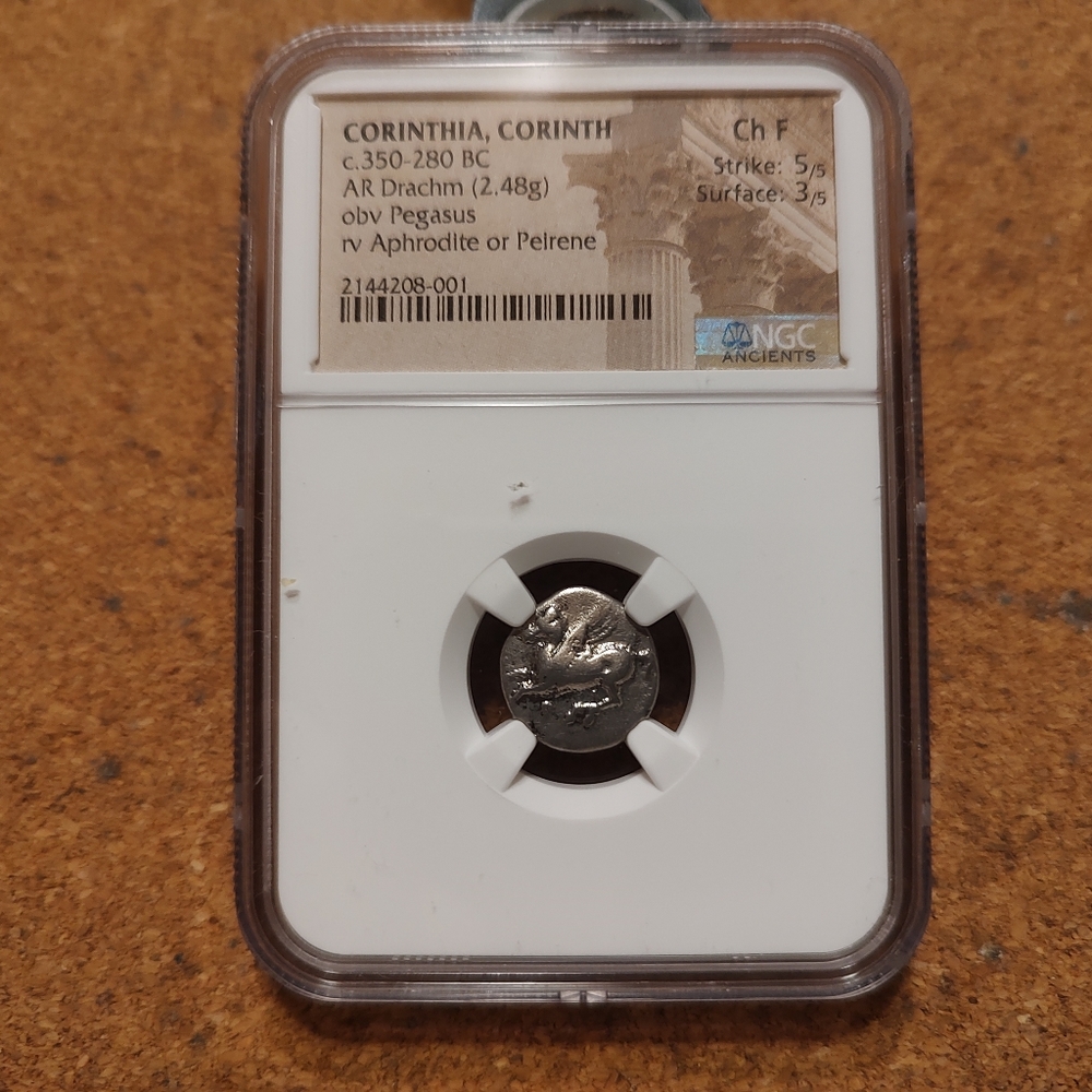Corinthia,Corinth c.350-280BC silver coin
